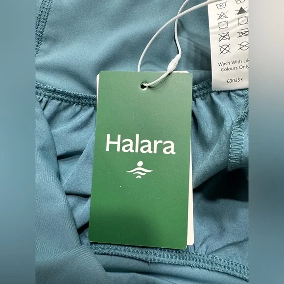 HALARA NWT Breezeful Stone Blue High Waisted Palazzo Pants - Size L - Picture 9 of 14